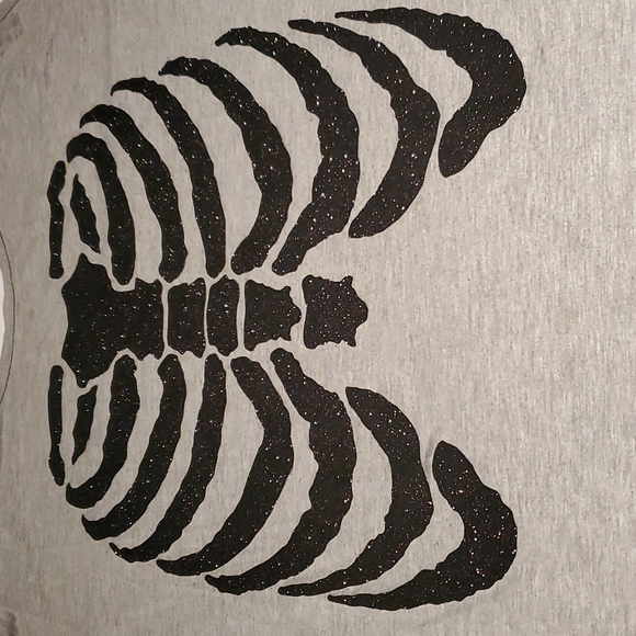 Glitter Skeleton Tank Top - Picture 1 of 5